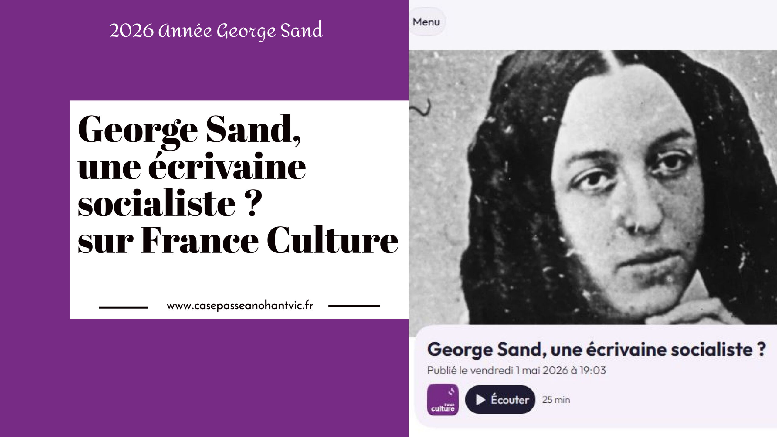 George Sand sur France Culture
