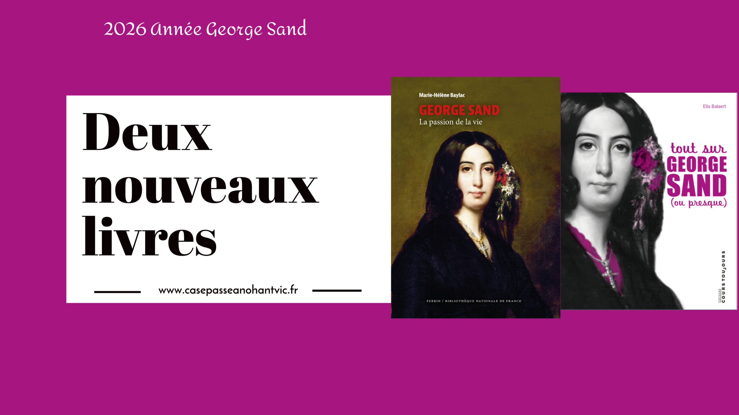 Deux nouveaux livres sur George Sand