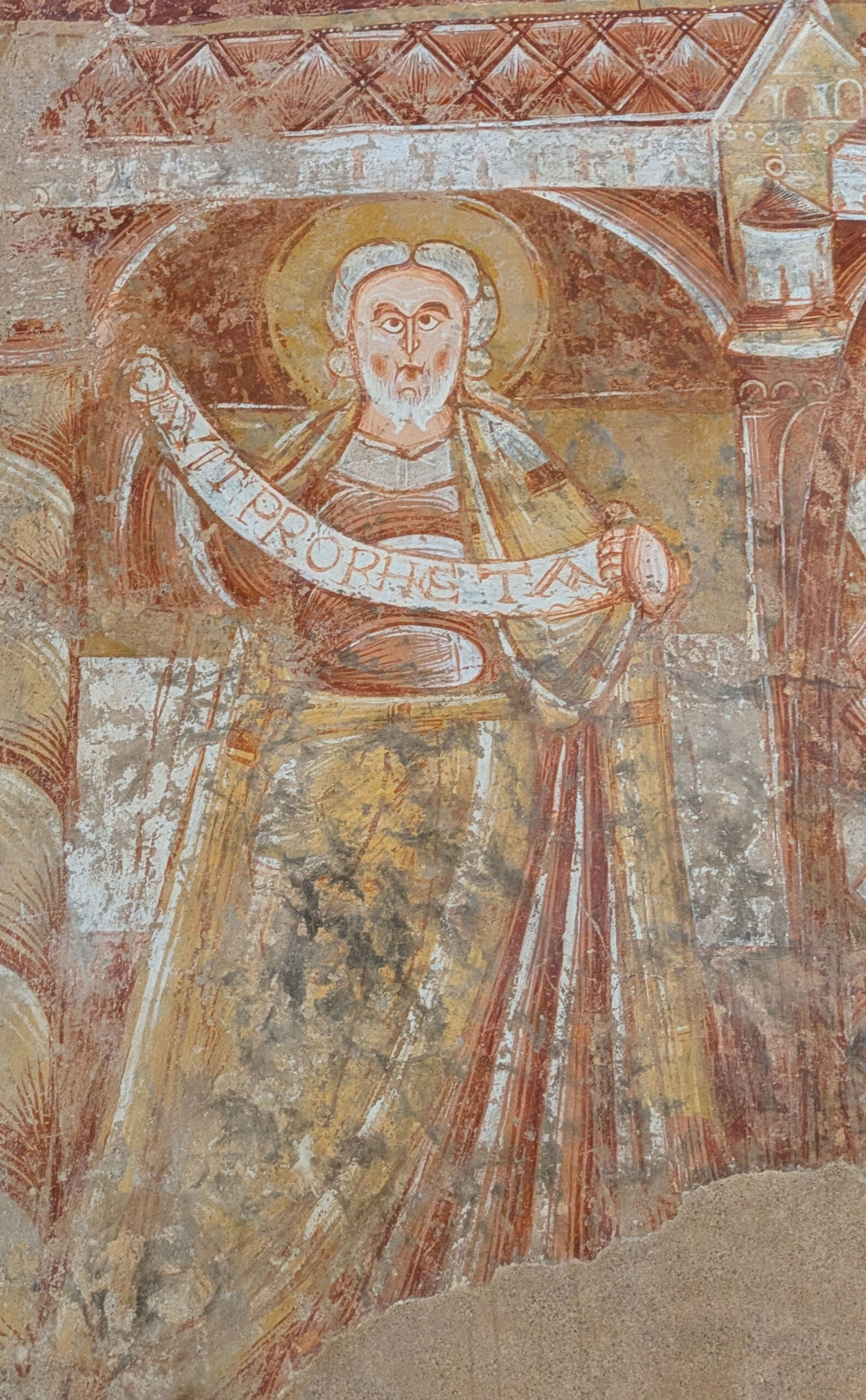 Adam et Eve chassés du paradis terrestre - Fresque de Vic