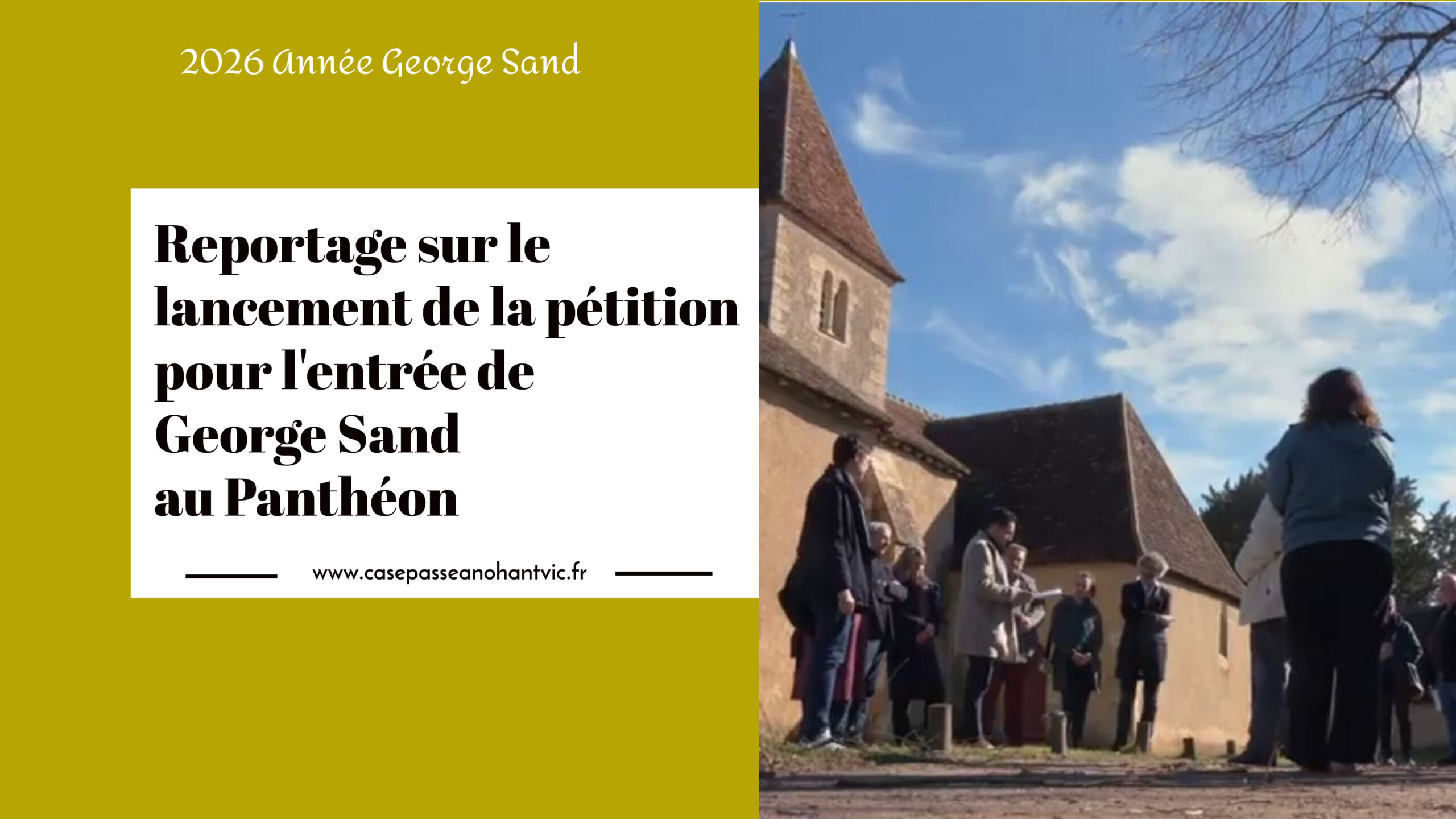 Lancement de la petition pour la panthéonisation de George Sand