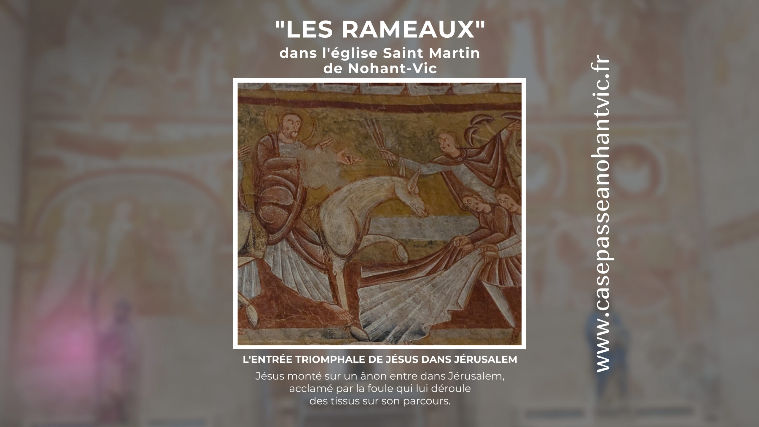 Les rameaux dans l'église Saint Martin de Vic