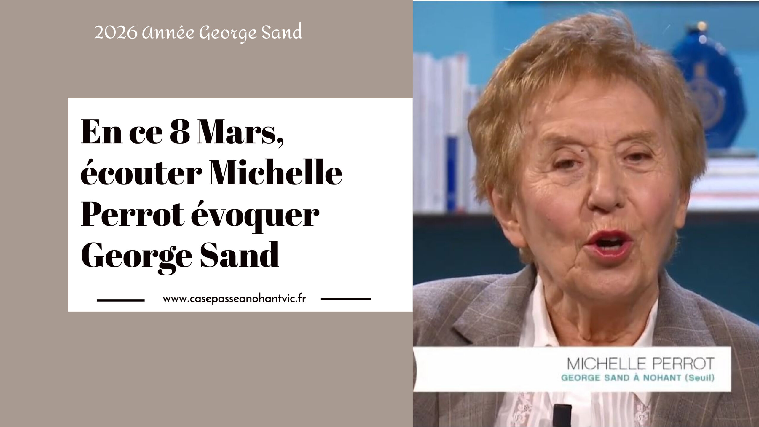 Ecouter Michelle Perrot évoquer George Sand