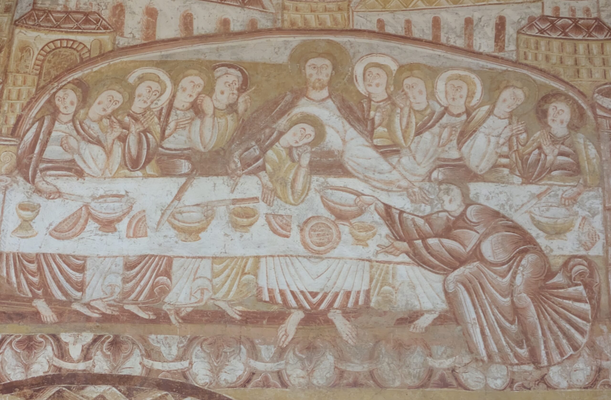 La cène dans l'église Saint Martin de Vic