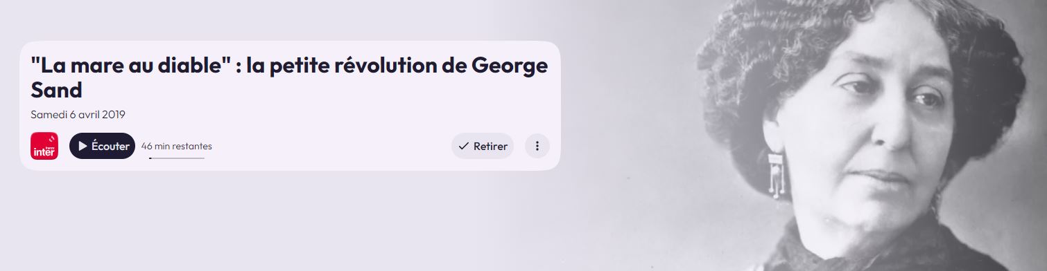La petite révolution de George Sand sur France Inter
