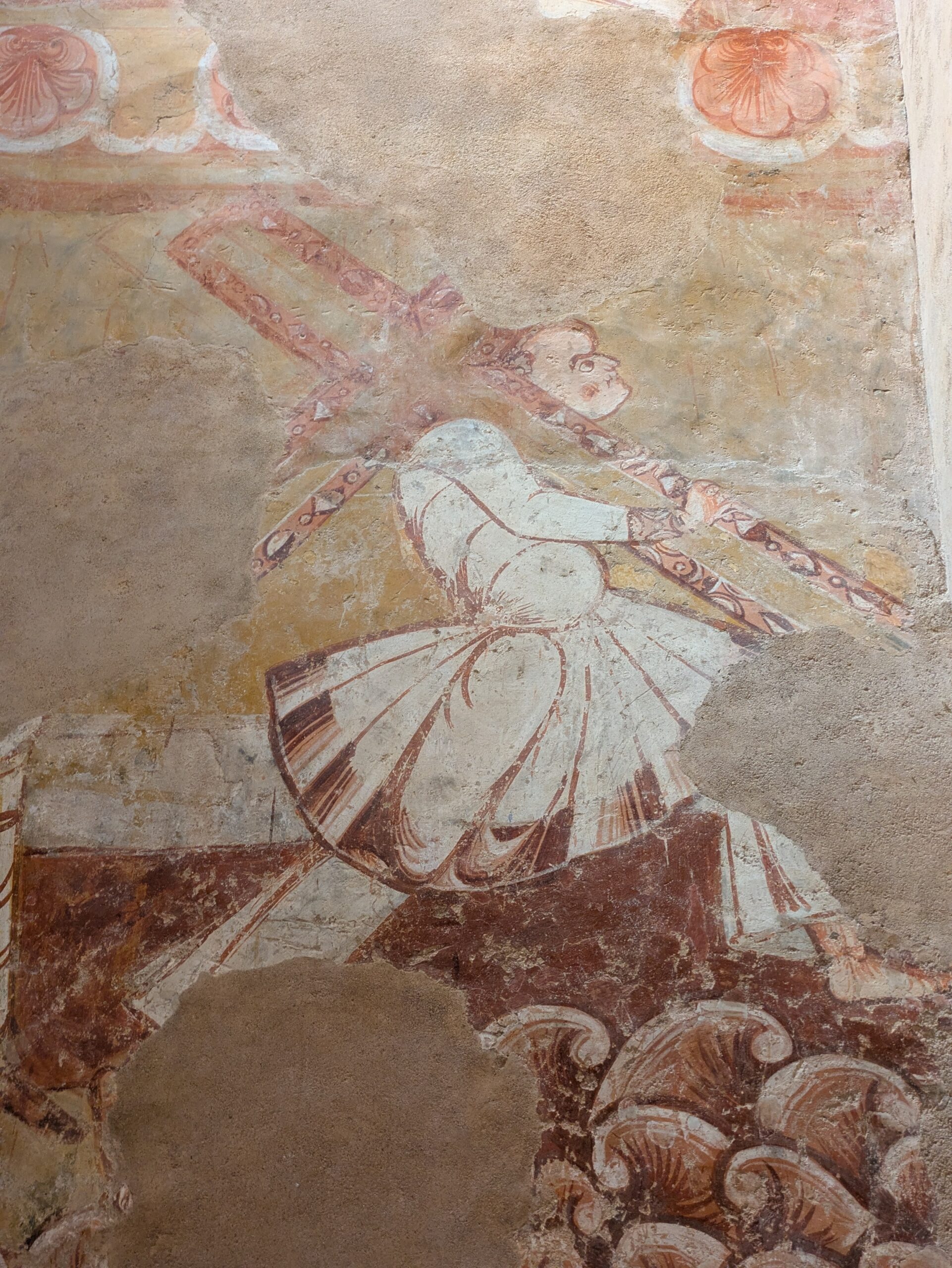 Simon de Cyrène porte la croix du Christ